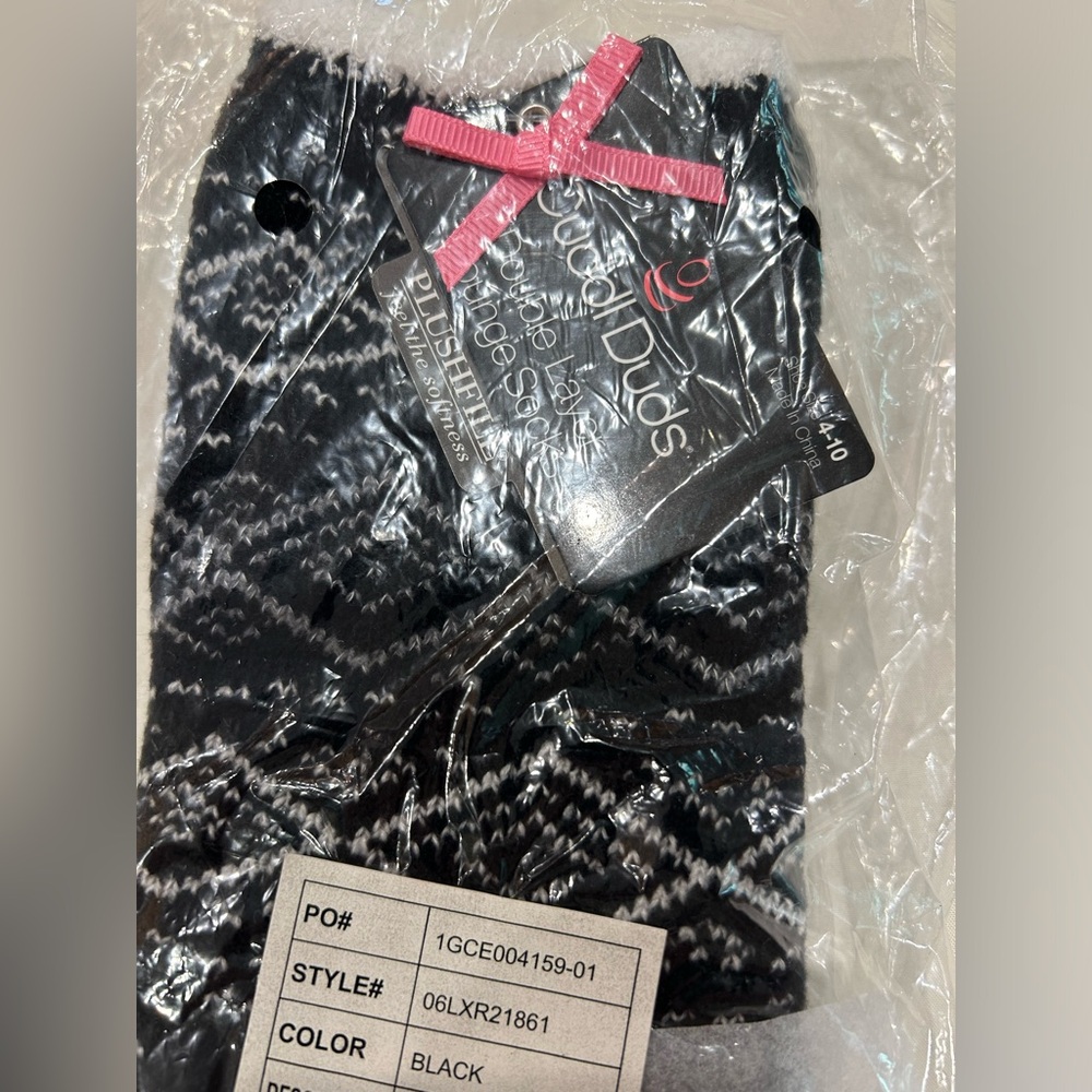 Cuddl Duds Double Layer Lounge Socks NWT